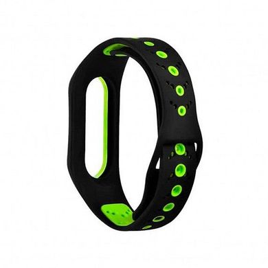 Ремешок для фитнес-браслета Xiaomi Mi Band 2 M1 Black/Green