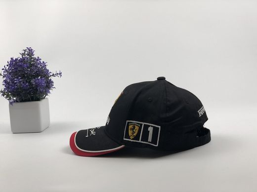 Кепка бейсболка Авто Ferrari (черная)