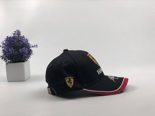Кепка бейсболка Авто Ferrari (черная)