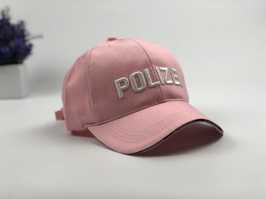 Кепка бейсболка Polizei (розовая)