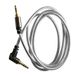 Аудио кабель угловой 3.5 mm mini jack Ткань + Silicone L-Jack 1m