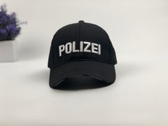 Кепка бейсболка Polizei (черная)