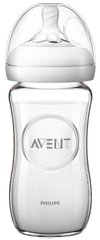 Philips Пляшечка для годування Avent Natural скляна 240 мл (SCF053/17)
