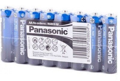 Батарейка АА Panasonic General Purpose R6 Tray 4 ZINK-CARBON R06 8шт./уп. пленка