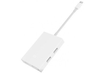 Адаптер Mi USB-C to VGA and Gigabit Ethernet Белый (JGQ4005TY)