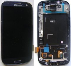 Дисплей в сборе с сенсором Samsung GT-i9300 Galaxy S3 с передней панелью
