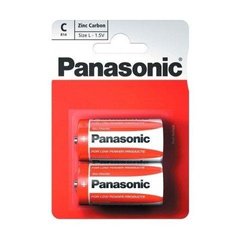 Батарейка Panasonic Red Zink R14 Bli 2 Zink-CARBON