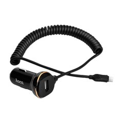 Азу 1USB Hoco Z14 Black with Spring Cable MicroUSB 3.4A