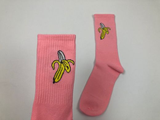 Носки More than dope - Высокие - Розовые - Банан