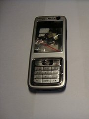 Корпус с кнопками Nokia N73 silver Н/С