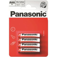 ААА-Батарейка Panasonic Red Zink R03 4шт./уп.