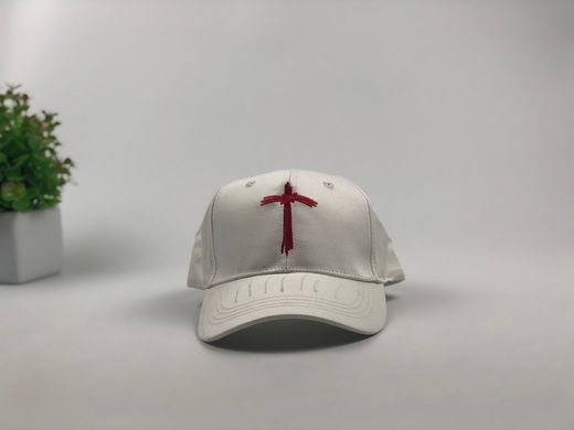Кепка бейсболка Крест (белая)
