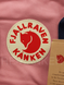 Городской Рюкзак Fjallraven Kanken 16л Classic Розовый с темно-синими ручками