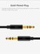 Кабель ZMI AUX Audio braided cable 1m черный (AL103)