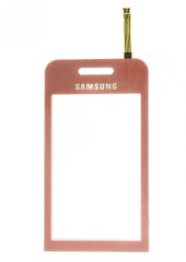 Сенсорная панель для Samsung S5230 Star розовая со скотчем Н/С