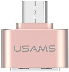 Переходник Usams US-SJ009 USAMS Micro OTG Rose Gold