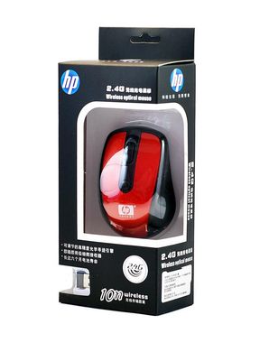 Мышка компьютерная юсб Wireless HP Red