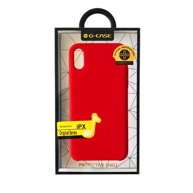 Чехол-накладка G-Case Silicone для iPhone X Red