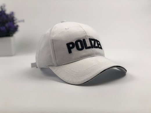 Кепка бейсболка Polizei (белая)