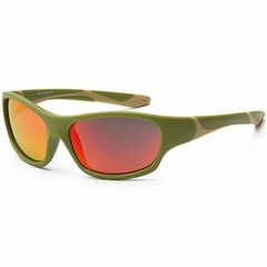 Дитячі сонцезахисні окуляри Koolsun кольору хакі серії Sport (Розмір: 3+)