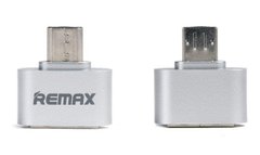 Переходник Remax OTG ЮСБ - Micro-USB модель RA-OTG Silver