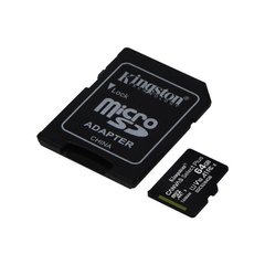 Карта памяти скоростная microSDXC Kingston Canvas Select Plus 64 Gb быстрая
