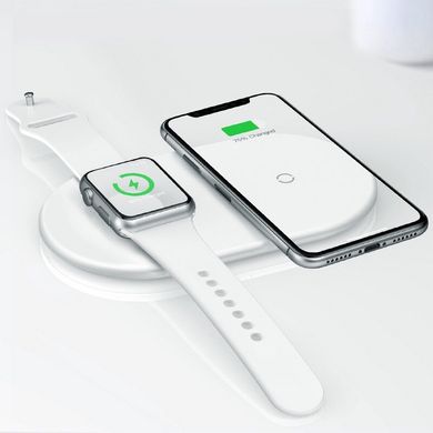 Беспроводное зарядное 2 в 1 для айфона и Apple Watch Baseus Smart 2in1 (Type-C Version)