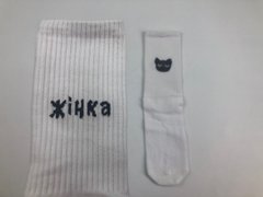 Носки My Sox - Жінка Кішка - Высокие - Белые (36-40)
