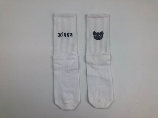 Носки My Sox - Жінка Кішка - Высокие - Белые (36-40)